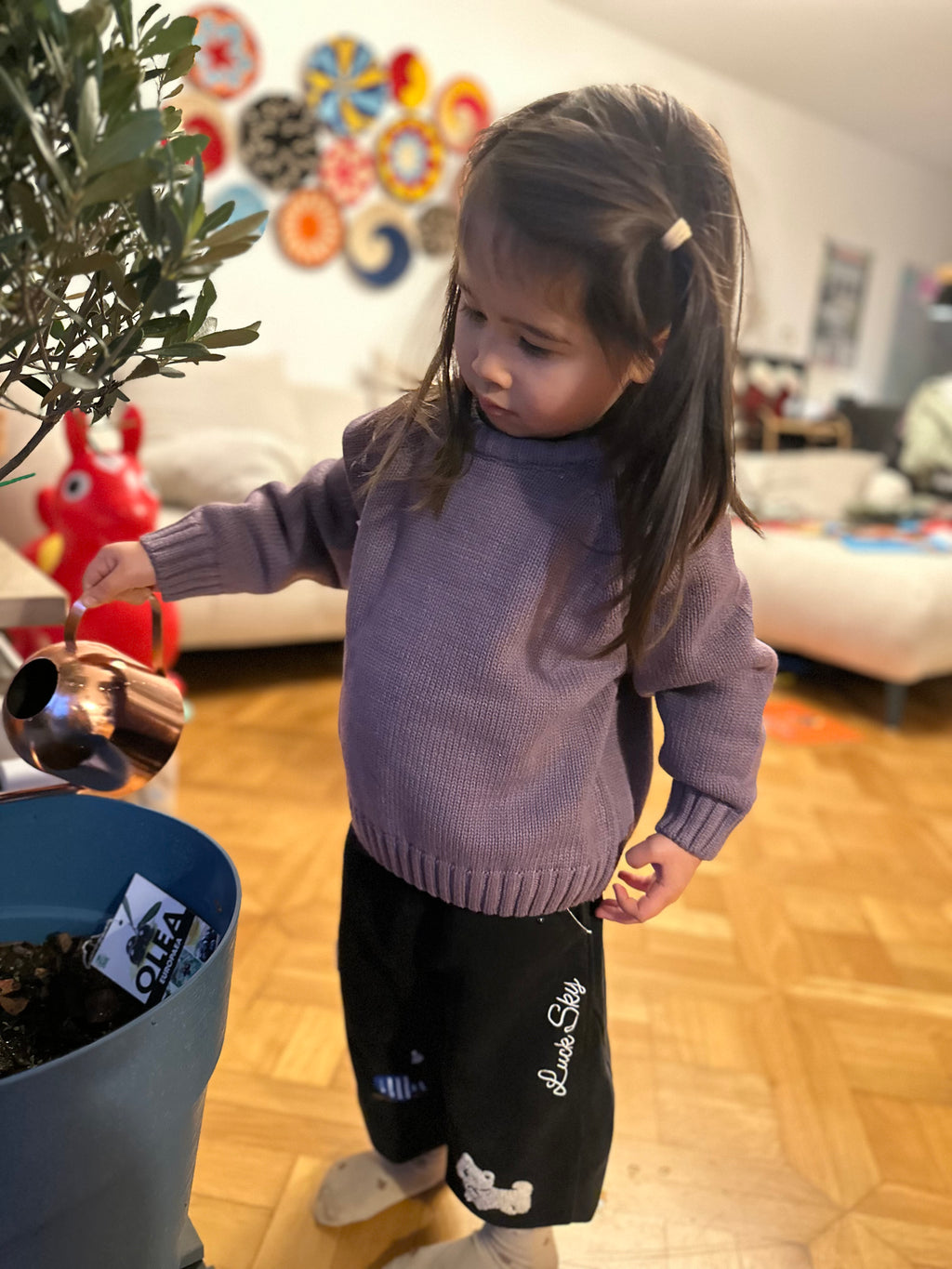 Snuggle Knit Pullover - Purple